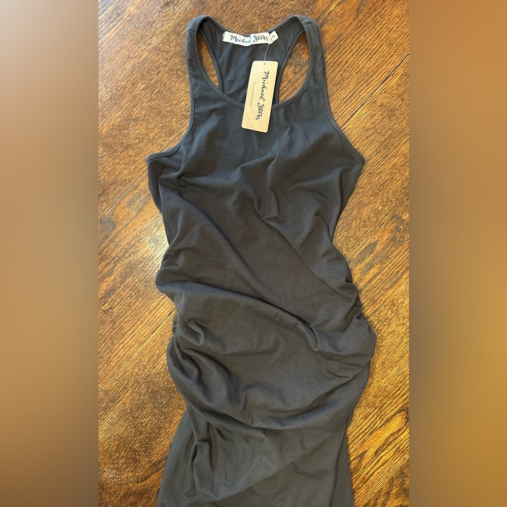 Michael Stars midi bodycon style cotton dress size small NWT!